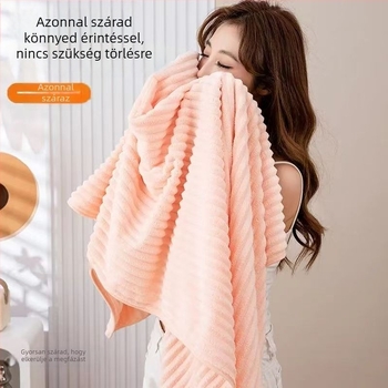 Korall plüss törölköző fürdéshez, egyszerű szövésű, 150D szál, 170–200 g tömeg, testreszabható