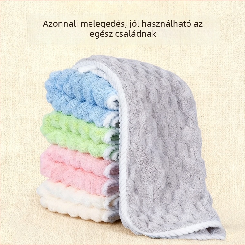 Korall plüss arc törölköző az arcra, nedvszívó és szöszmentes, 32 szál, sima szövés, súly 200 g vagy több, feldolgozás és testreszabás elérhető, eredet: Kína