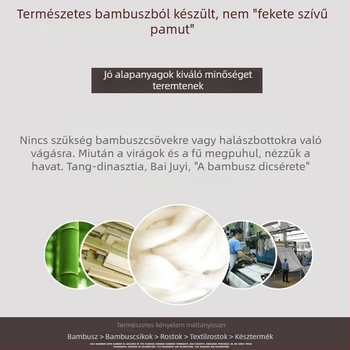 One Hundred Bamboos bambuszrostos fürdőlepedő, 300–400 g, 21 szál, egyszerű szövés