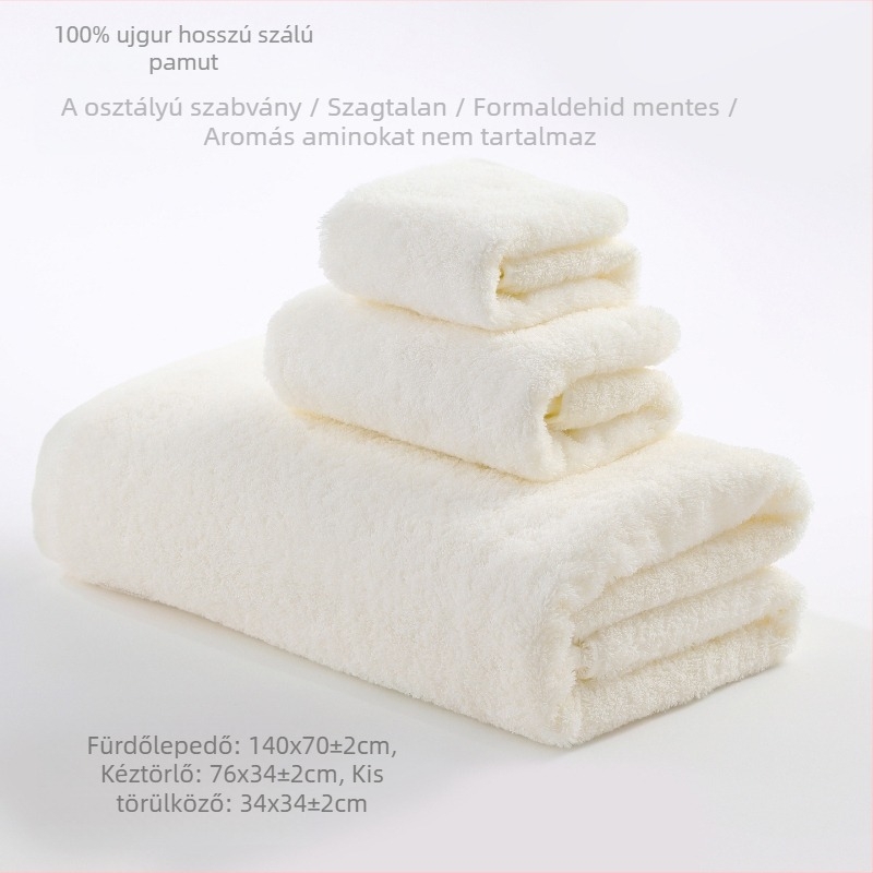 Fürdőlepedő – (100% pamut, 400–500 g, 150D szál, szegélyezés, sima szövés)