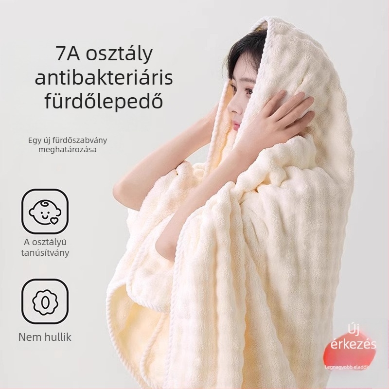 Mikroszálas fürdőlepedő, vastagított, 300–400 g/m², testreszabható hímzés, jacquard és velúr felület, 40 szál fonal