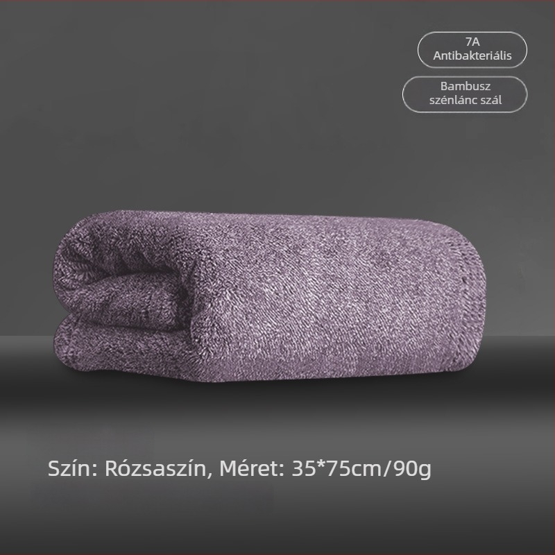 Férfi arc törölköző bambuszrostból, antibakteriális, bambuszszén hozzáadásával, gyorsan száradó, 80–100 g