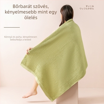 Vafeles fürdőlepedő – 100% pamut, szövetsúly 300–400 g, hímzés, 32S fonal, személyre szabás elérhető