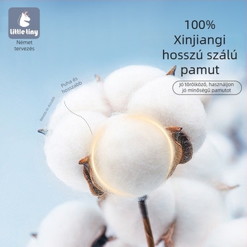 Baba gézfürdő törölköző, nedvszívó, növény- és virágmintás, 1 csomag