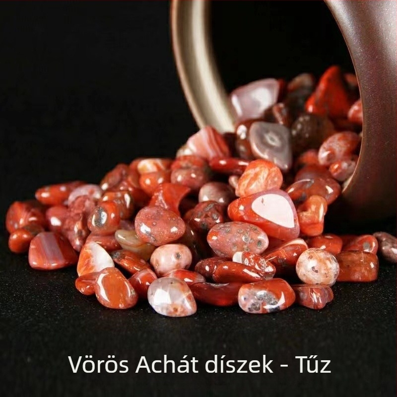 Kristály kavics geometrikus dísz, kínai stílusban, öt elem a gazdagság vonzásáért