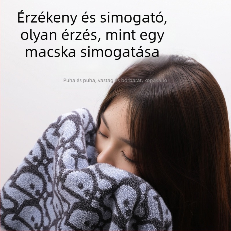Pamut fürdő- és strandtörölköző dupla oldalú jacquard szövésű, nedvszívó, 400–500 g