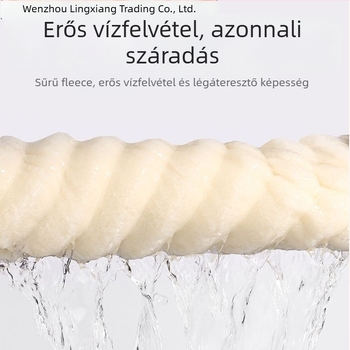 Lingxiang fürdőköntös, korall fleece, uniszex, téli