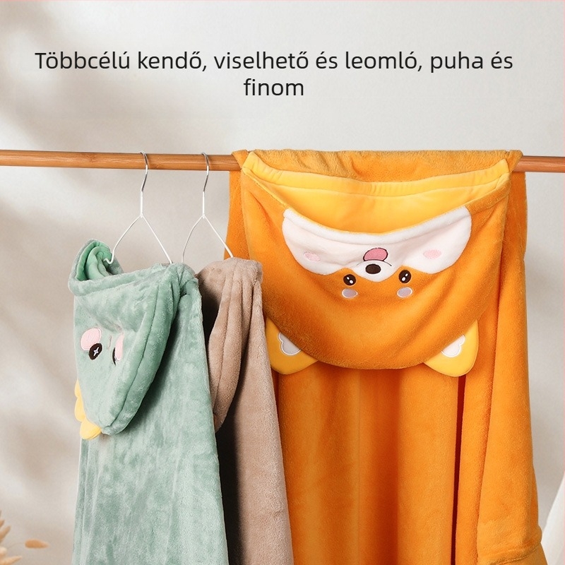 Flanel pléd diákoknak karikatúra mintával, poliészter rost, kevesebb mint 300 g, tavasz–nyár.