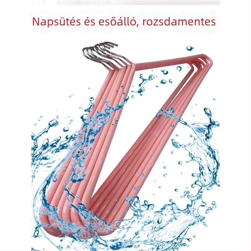 Fém ruhakasztó, 2 darabos készlet, erős felépítés, ruhákhoz, nadrágokhoz és nyakkendőkhöz