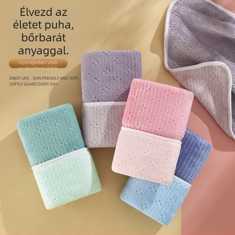Arc törölköző, korall plüss (Márka: Jade face; Anyag: korall plüss; Nedvszívás: 0–5 s; Tömeg: 100 g)