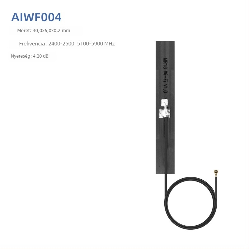 WiFi antenna, 5.8 GHz, rugalmas FPC PCB patch, IPEX csatlakozó, Bluetooth két sáv