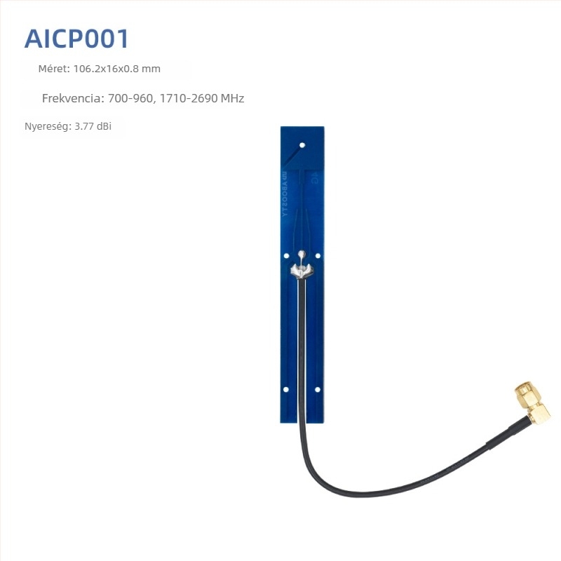 WiFi antenna, 5.8 GHz, rugalmas FPC PCB patch, IPEX csatlakozó, Bluetooth két sáv