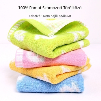 Towel Pie 100% pamut arctörölköző, 32 szál, kevert fonal, jacquard hímzés, 65 g, vízfelvétel 11–15 mp