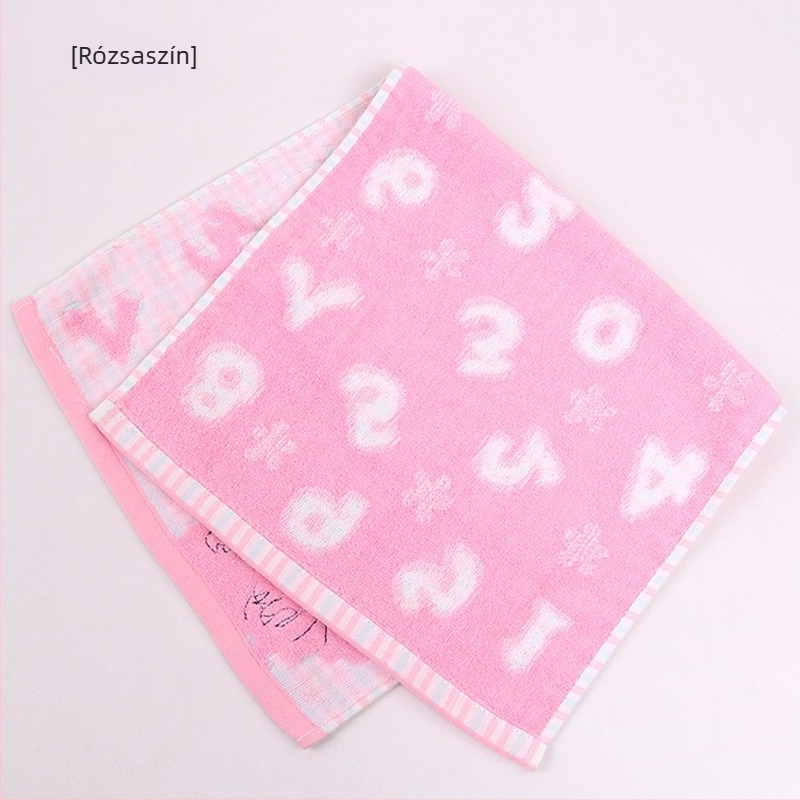 Towel Pie 100% pamut arctörölköző, 32 szál, kevert fonal, jacquard hímzés, 65 g, vízfelvétel 11–15 mp
