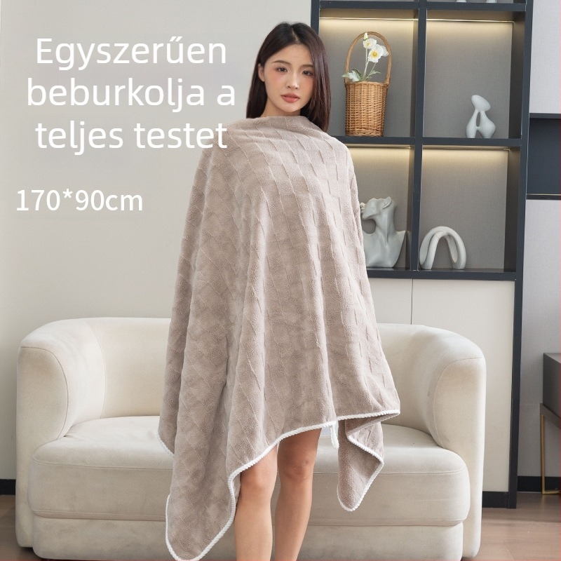 Fürdőlepedő készlet hajszárító sapkával – korall velúr, vastított, rendkívül nedvszívó, 200–300 g, 32 szál