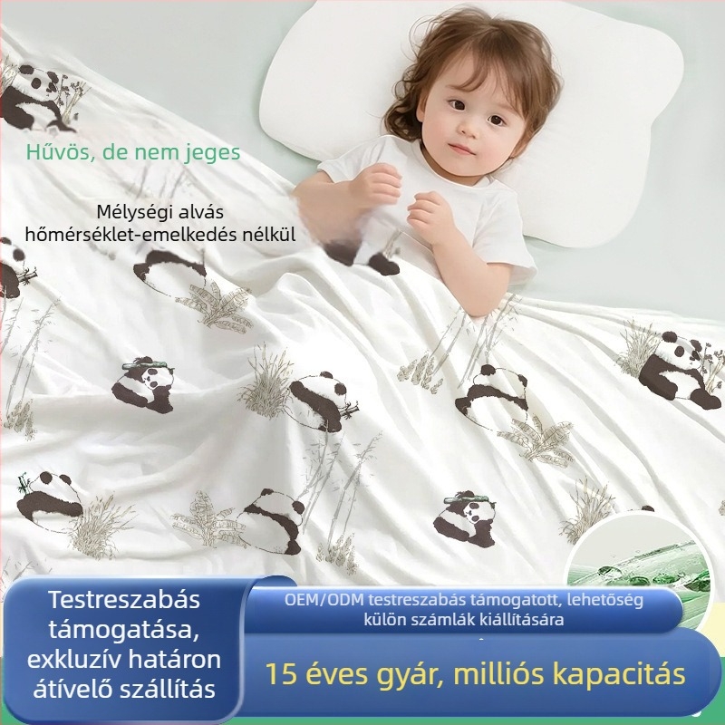 Baba takaró — poliészter rostból, újszülöttek és kisgyermekek számára, nyári minimalist stílusú takaró