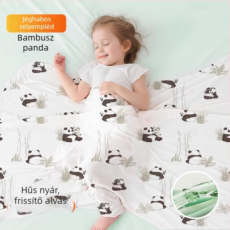 Baba takaró — poliészter rostból, újszülöttek és kisgyermekek számára, nyári minimalist stílusú takaró