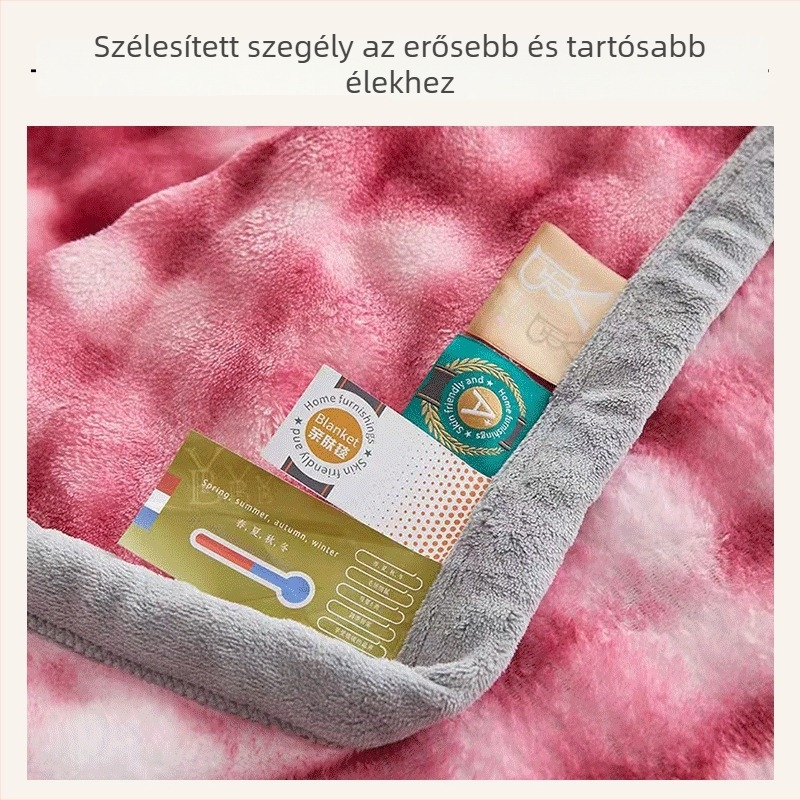 Vágott virágos mintás plüss takaró éves négy évszakos, egyoldalas, kétoldalas, ultra puha és meleg