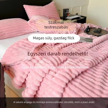 Kanapé takaró poliészter fleece-ből, 500–800 g, egyszínű, modern minimalizmus