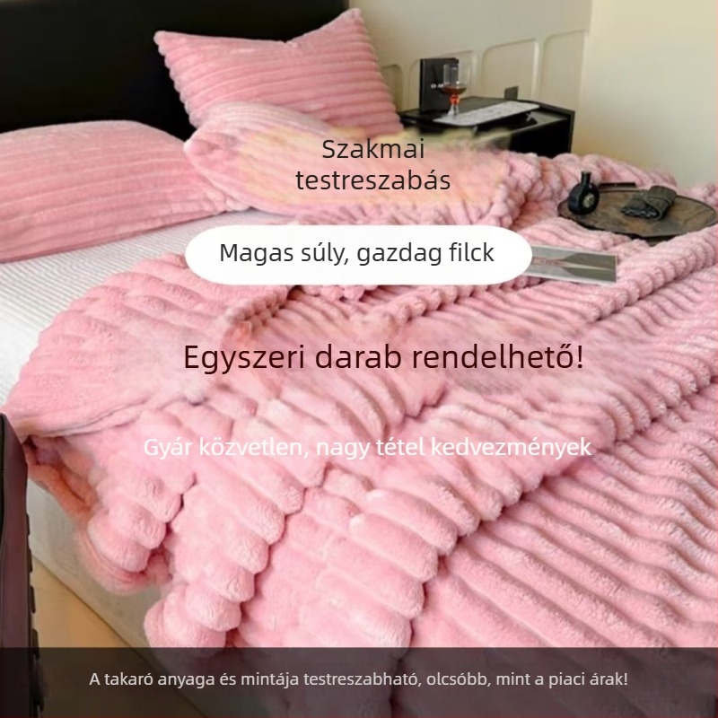 Kanapé takaró poliészter fleece-ből, 500–800 g, egyszínű, modern minimalizmus