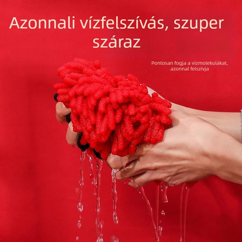 Hangge Chenille kéztörlő — akasztható, vastagított, rendkívül nedvszívó, fonal 20213, 50–80 g