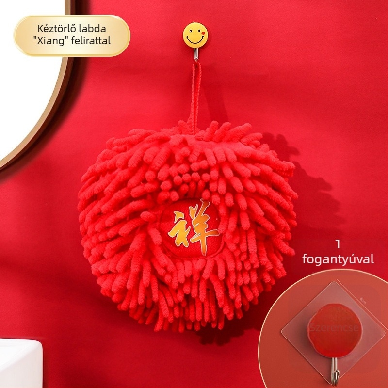 Hangge Chenille kéztörlő — akasztható, vastagított, rendkívül nedvszívó, fonal 20213, 50–80 g