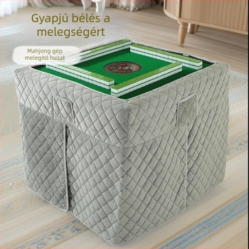 Mahjong géphez vastag borító elektromos tűzhelyhez és fűtőasztalhoz fleece béléssel