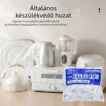 Egyszer használatos porvédő fedél háztartási készülékekhez – rugalmas, átlátszó PE-filmes fedél rizsfőzőhöz és mikrohullámú sütőhöz