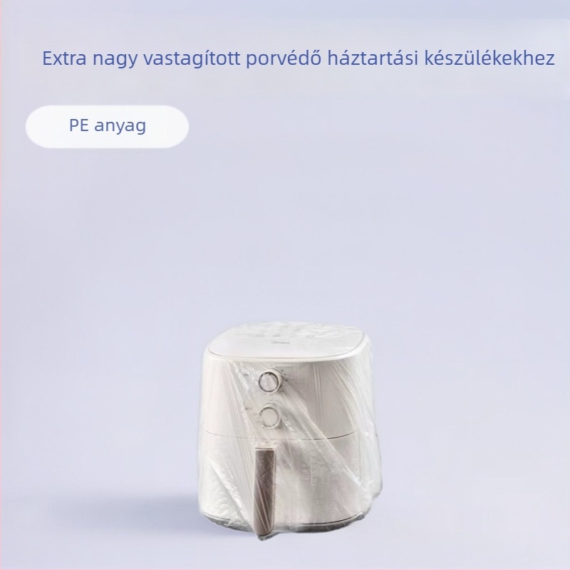 Egyszer használatos porvédő fedél háztartási készülékekhez – rugalmas, átlátszó PE-filmes fedél rizsfőzőhöz és mikrohullámú sütőhöz