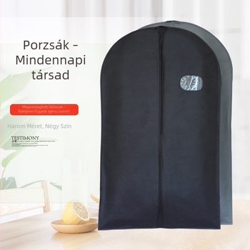 Nem szőtt anyagból készült ruhadoboz átlátszó ablakkal, japán stílusú öltöny tároló táska otthonra és utazásokhoz, logó személyre szabása lehetőséggel