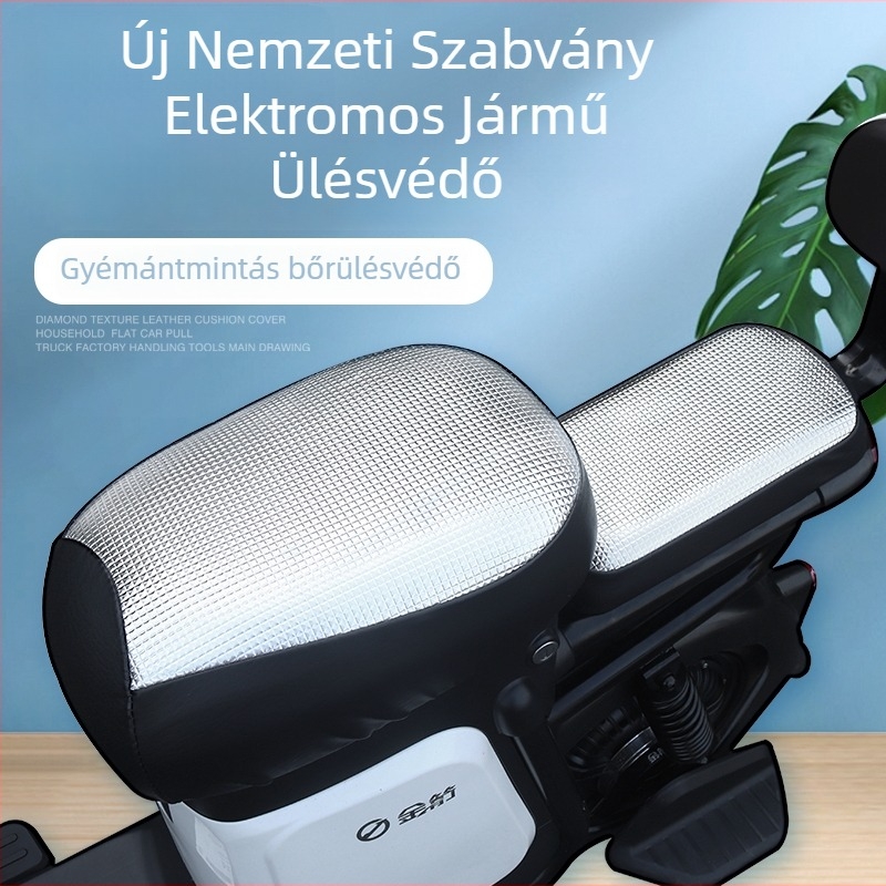 Elektromos jármű ülésvédő huzat – PU anyag, UV védelem, vízálló, minden évszakra