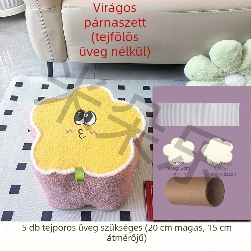 Selyemvirággal díszített asztalterítő, négyzet alakú, univerzális stílus
