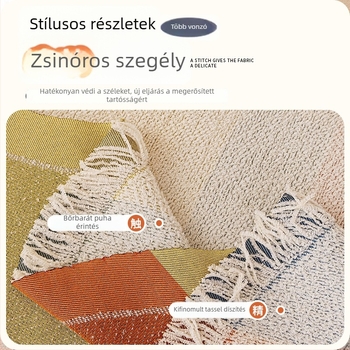Bolyhos fonalból készült kanapéhuzat, univerzális illeszkedés, minimalist stílus, porvédő és macskakarmolás elleni védelem