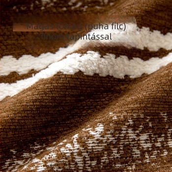 Chenille kanapévédő sarokkanapéra – Mid-Century stílus, csíkos minta, minimalist, testreszabható
