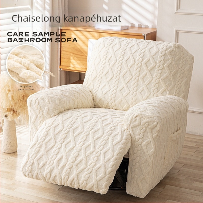 Kétoldalas jacquard puha velúr kanapévédő, magas rugalmasság, teljes lefedés, plusz méretű egyszemélyes kanapéhoz, masszázsfotelhez.