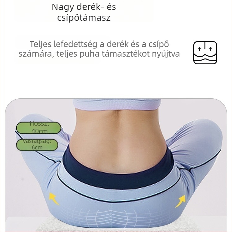 Memóriahabos ülőpárna irodai székre, kényelmes hosszú üléshez, osztálytermi használatra, nyári hűtés