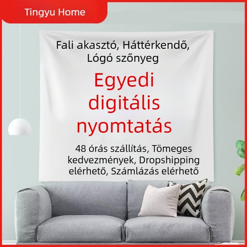 Nordic-stílusú gomba gobelin falidísz, dekorációs célra, széles, nagy méret
