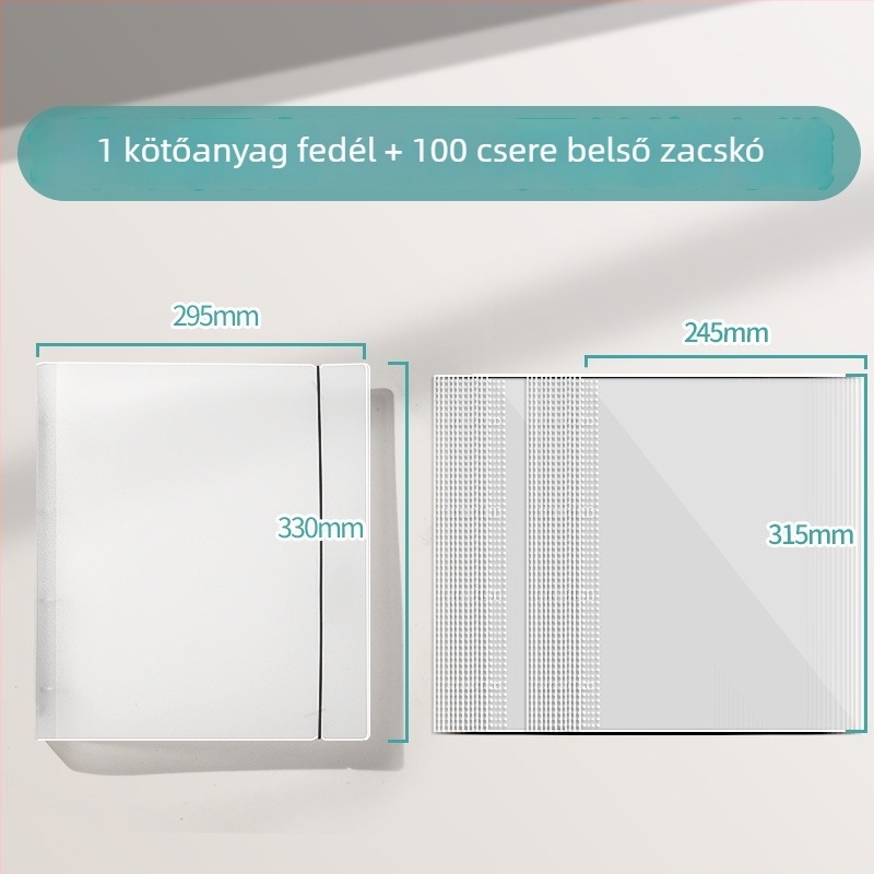 Jojo képeskönyv-tároló album szabad lemezes kialakítással és védőborítóval; standard modell; logó nélkül; testreszabás nélkül