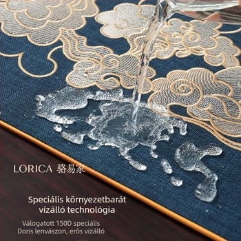 Új kínai stílusú vízálló teaasztal futó — Zen ihletésű, hosszú, elegáns