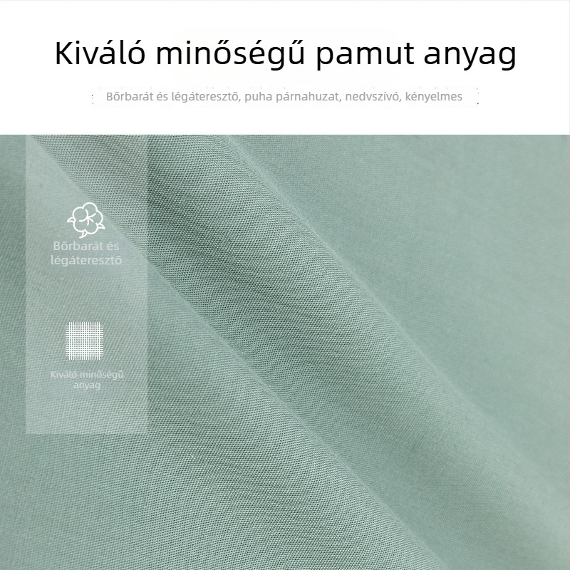 Katonai zöld és olívazöld párnahuzat, standard méret, egyszemélyes, színek: sötétkék, lángkék.