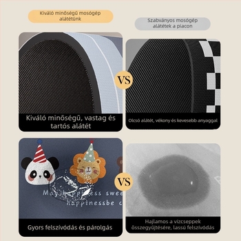 Diatomitos agyagból készült párna mosógép dobjához, vízálló, csúszásmentes, porvédett, univerzális Haier Little Swan-hoz