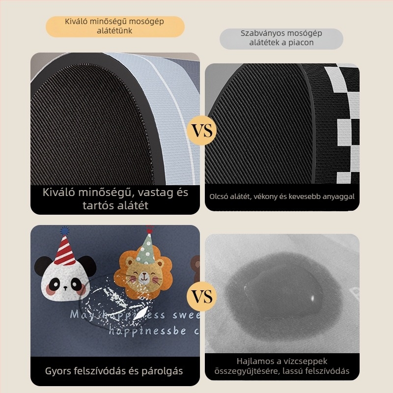 Diatomitos agyagból készült párna mosógép dobjához, vízálló, csúszásmentes, porvédett, univerzális Haier Little Swan-hoz