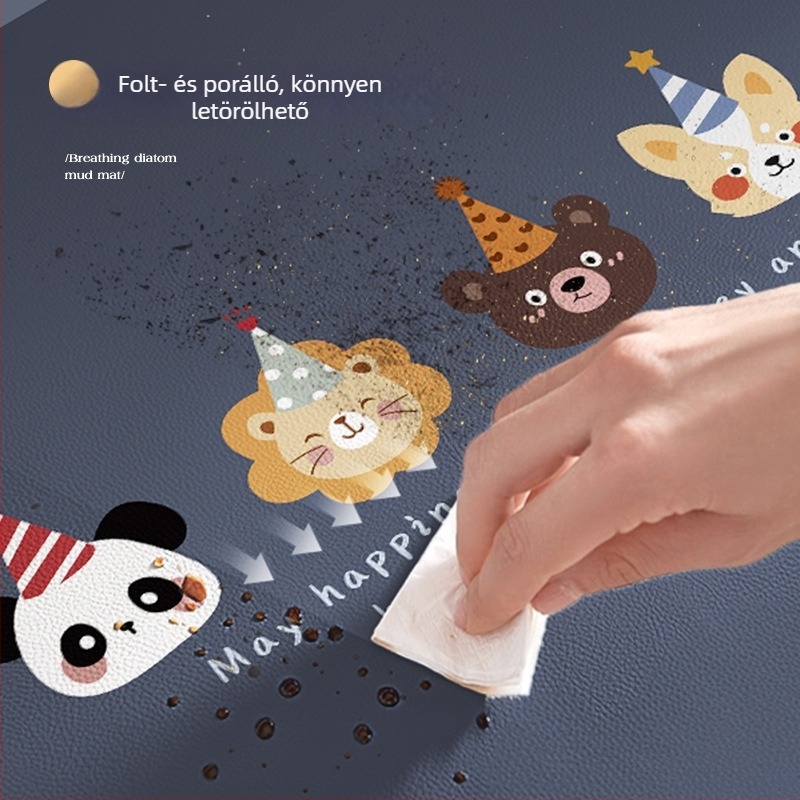 Diatomitos agyagból készült párna mosógép dobjához, vízálló, csúszásmentes, porvédett, univerzális Haier Little Swan-hoz