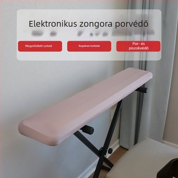 61/71/88 billentyűs elektronikus zongorához illeszkedő rugalmas porvédő, Milk Silk anyag, egyszerű és modern stílus