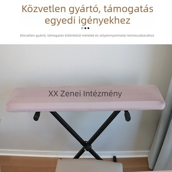 61/71/88 billentyűs elektronikus zongorához illeszkedő rugalmas porvédő, Milk Silk anyag, egyszerű és modern stílus