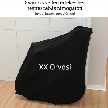 Összecsukható kerekesszék porvédő huzat, tej selyem anyag, egyszerű stílus, nappalikba és kereskedelmi helyiségekbe