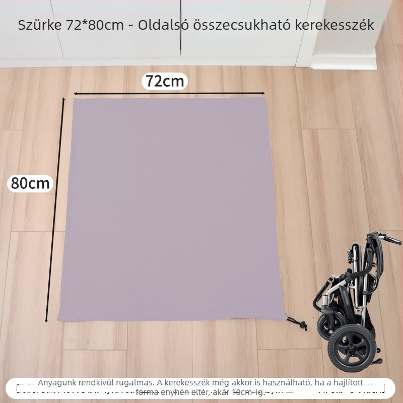Összecsukható kerekesszék porvédő huzat, tej selyem anyag, egyszerű stílus, nappalikba és kereskedelmi helyiségekbe