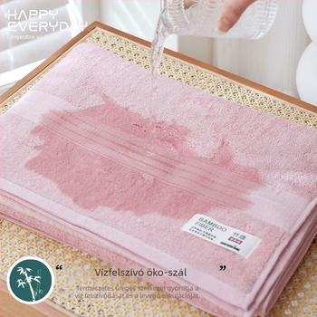 Bambusz rostból készült fürdőlepedő, 500 g feletti tömeg, fonal 32, sima szövés, testreszabható