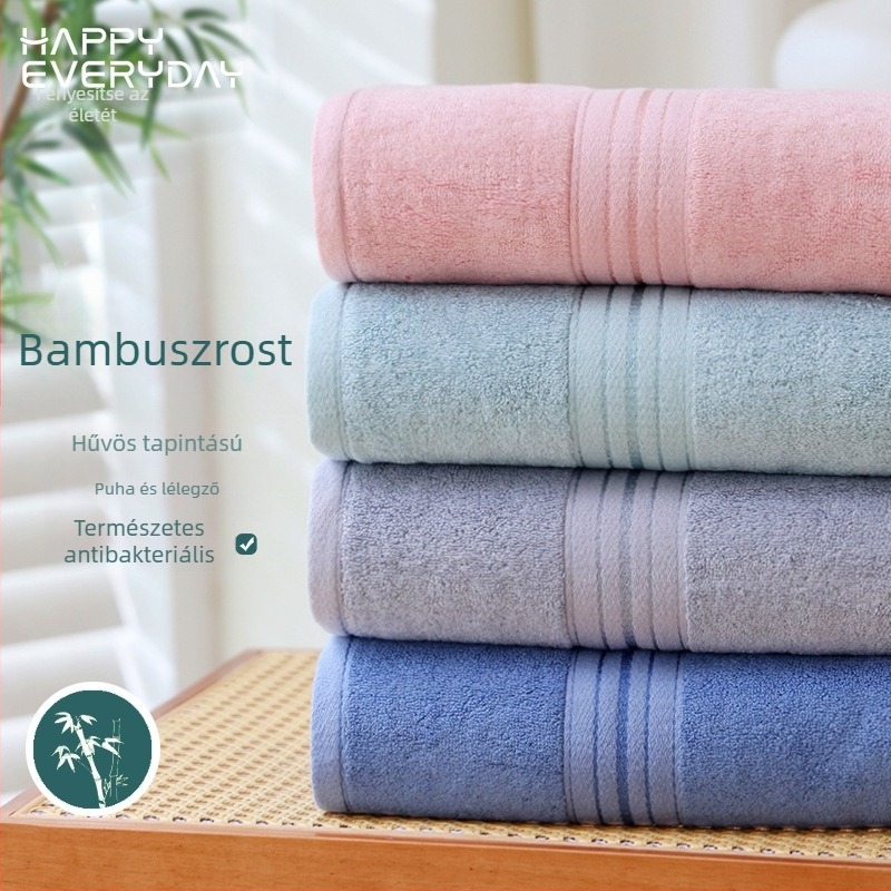 Bambusz rostból készült fürdőlepedő, 500 g feletti tömeg, fonal 32, sima szövés, testreszabható