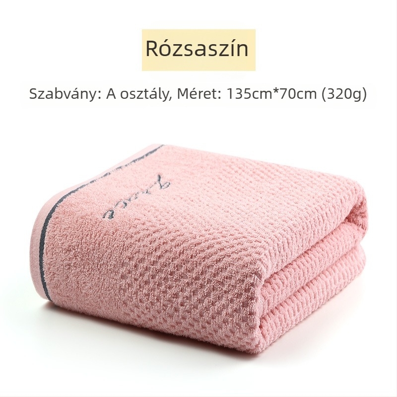 Jielia fürdőlepedő, A osztály, Nagy méret, 100% pamut, Vastag, Nedvszívó, Szöszmentes, Uniszex, Otthoni és strandon egyaránt használható